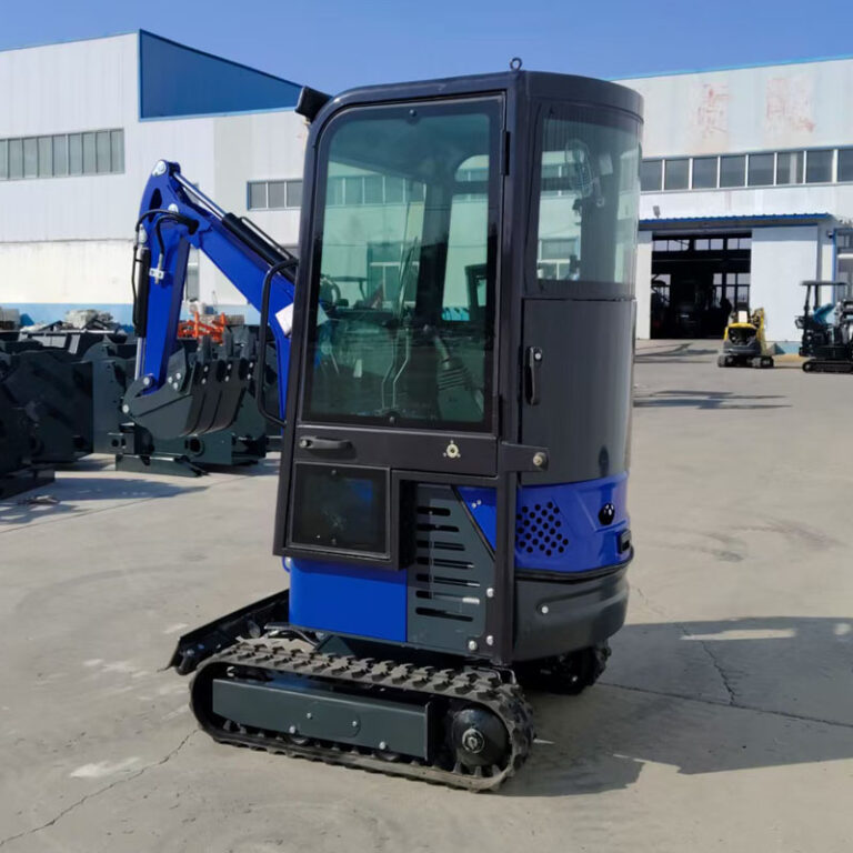 1 ton excavator Home Garden Rubber Track Crawler2