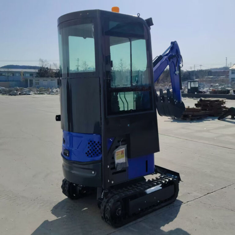 1 ton excavator Home Garden Rubber Track Crawler3