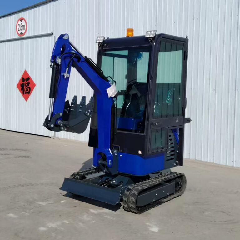 1 ton excavator Home Garden Rubber Track Crawler4