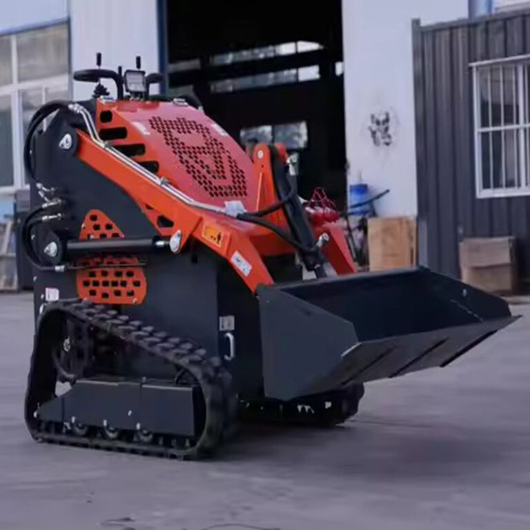 Mini Slip Steering Loader 900kg Operation Crawler Loader 2