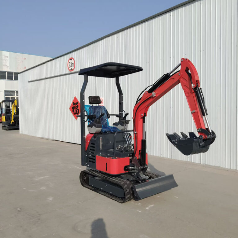 Mini excavator 1.5 ton Crawler Mini Bagger 4
