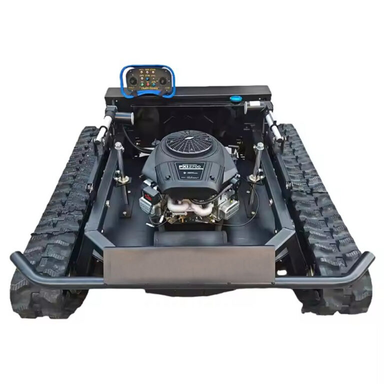 How to Operate a Remote - Controlled Rubber - Tired Remote Tank Lawn Mower